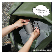 画像をギャラリービューアに読み込む, 折りたたみ防水キャンピングソフトバケツ(BLACK)