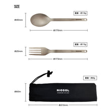 画像をギャラリービューアに読み込む, チタンフォーク&スプーンセット