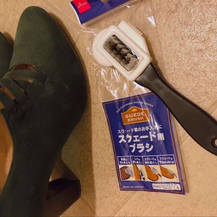100均_スエード_補色補修_レビュー, ダイソー_スエード_補修_検証, セリア_スエード_補修_検証, スエード_色あせ_直る？_コツ