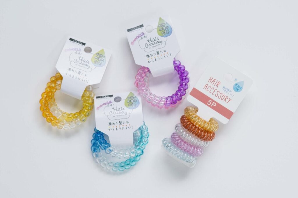 100均_跡がつかない_ヘアゴム_レビュー, ダイソー_跡がつかない_ヘアゴム_検証, セリア_跡がつかない_ヘアゴム_検証, 跡がつかない_ヘアゴム_正直感想