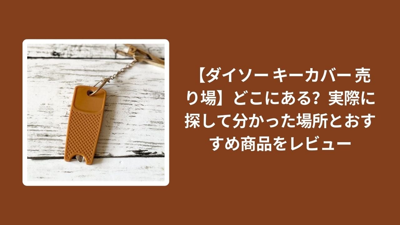 ダイソー_キーカバー_売り場, ダイソー_キーカバー_どこ, キーカバー_売り場_レビュー, ダイソー_キーカバー_おすすめ