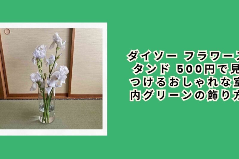 ダイソー フラワースタンド 500円で見つけるおしゃれな室内グリーンの飾り方
