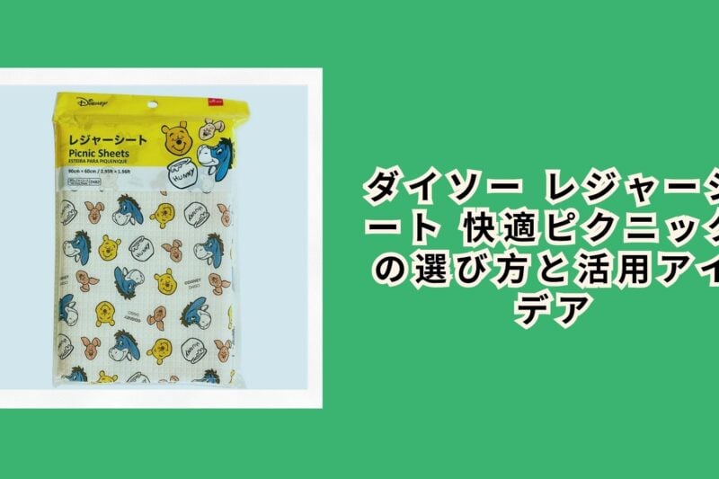 ダイソー レジャーシート 快適ピクニックの選び方と活用アイデア