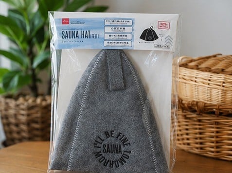 サウナハットの商品パッケージ